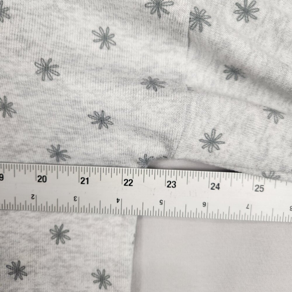 Lauren Conrad Dachshund Pajama Set Womens L Gray Snowflake Poly Knit Stretch - Picture 4 of 14